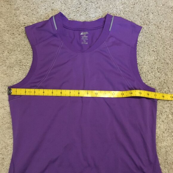 MEC Purple Sporty Muscle Shirt With Reflectors - Picture 9 of 13